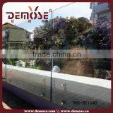 Side Hang Clear Frameless Glass Fencing