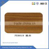 Wood Color Stone Mirror Brushed Aluminum Composiote Panel