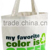 organic recycle cotton shopping/promotional tote bags wholesale