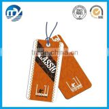Top quality hang paper tag & paper clothing tag