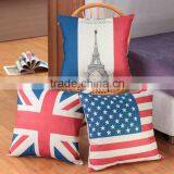 Wholesale & Retails FLAGS Linen Cushion Covers Pillow Cases Pillow Cover 45x45cm thumbnail-1