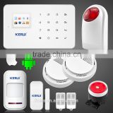 Hot promotion for KERUI G18 smart phone Control manual wireless digital home security gsm alarm system