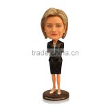 MING PEOPLE Custom Polyresin Hillary Bobblehead as president bobble head