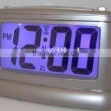 big digital LCD alarm back light clock