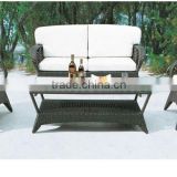 1+2+3 seats modern design white garden furniture, outdoor rattan sofa B024