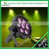 New Arrival 7pcs Par Led 7*10W RGBW 4IN1 Uplight Lighting Led Flood Tri Par Light