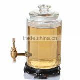 4L Glass Juice Bottle, New Design Glass Beverage Dispenser Made in China thumbnail-3