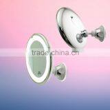 Makeup Mirror Led Wall Mounted Swivel Chrome Lighted Make up Mirror,10x Magnifying Bathroom Mirror