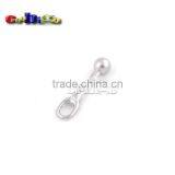 28*6.5mm Metal Zipper Pull Tap Zinc Alloy Silver Nickle Plated For DIY Zipper Sliders #FLQ164-S thumbnail-3