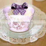 Colorful New Design Party Favors Laser Cut Paper Cupcake Wrappers for Kids thumbnail-3