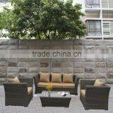 MODERN DESIGN ROUND WICKER GARDEN SET thumbnail-2