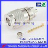 Rpsma Male Body With Female Pin Crimp Straight Type for RG316 Cable