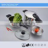 Long Bakelite Handle Pressure Cooker Pot Suitable to Gas-oven & Induction Cooker ASA22cm 3L+6L