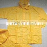 Adult PVC Yellow Raincoat and Rain Pants