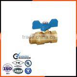 216 Female Thread Butterfly -shaped Brass Ball Valve thumbnail-5