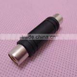 Audio System Black RCA Female to RCA Female Connector Adapter