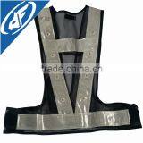 LED Black Vest Net Reflective Visible Vest