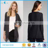 Elegant Women Long Sleeve Tassel Women Kimono Design Cardigan thumbnail-1