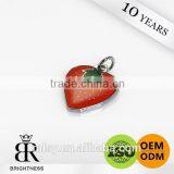 Cute Strawberry Branded Custom Metal Bag Zipper Puller Brightness B1-80006