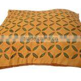 RTHCC- 83 Gujrati Stylish Designer Hand Crafted Applique Cut Work Cotton Kantha Stitch Cushion Covers Christmas Home Decor thumbnail-5
