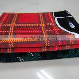 100% Cotton Velour Printed Scottish Plaid Beach Towel Plaid Printed Scottish Beach Towel thumbnail-2