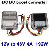Customized DC DC Converter 12V (10V-30V) to 48V 4A 192W Good Quality Voltage Regulator