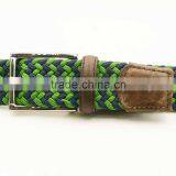 Multi-Color Stretch Elastic Braided Belt With Silver Belt Buckle thumbnail-2
