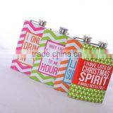 Wholesale 18/8 Stainless Steel Hip Flask With Water-transfer