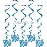 It's a Boy Blue Hanging Swirl Baby Shower Decorations Party Supplies Favors thumbnail-1