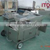 Stainless Steel Mobile Gas Hot Dog Cart , Food Cart , Street Food Kiosk Cart for Sale thumbnail-2