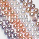 10mm Round Mixing Colors of Fresh Water Jewelry Pearl Beads thumbnail-1