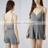 New Arrival Petite Wrap Jersey Playsuit ! Sexy Woman Clothes thumbnail-1