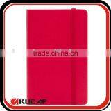 Hot Elastic Closure Red PU Hardcover Mini Notebook