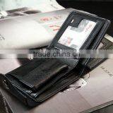 New Black Credit ID Card Holder Slim Purse Men Bifold Leather Wallet thumbnail-3