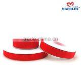 100% Cotton Red Color Single Face Celebrate it Chirstmas Elastic Velvet Ribbon 10mm Wide thumbnail-2
