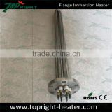 high quality stainless steel flange immersion liquid tubular heater elements