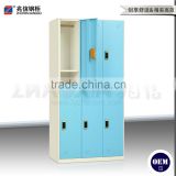 blue 6 door wardrobe commercial cabinet locker clothes storage closet locker