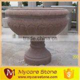 Chinese Stone Garden Decoration Pot, Stone Flower Planters thumbnail-5