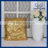 PL001A Many colors available fancy Yellow gold sequin Pillow cover