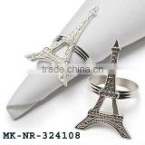 Eiffel tower brass Napkin rings