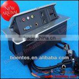 Table Top Socket Popup Box/ Desktop Socket Round Connector With Multiple Wires thumbnail-1