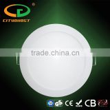 D163*H13mm white color led round panel downlight 12w 3 years warranty