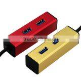 New Arrival! Mini USB 3.1 Type C to 2 Port USB 3.1 HUB Aluminum Case High Speed up to 5Gbps thumbnail-1