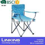 Blue Camping Chair Steel Tube thumbnail-1