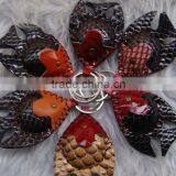 High Quality Lovely Fish Leather Animal Keychain Genuine Leather Keychain for Promotional Gift Handmade Leather Keychain thumbnail-1