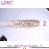 High Quality Best Price Honey Blonde Brazilian Clip in Hair Weave Color 613 Blonde Clip in Hair Clip in Extensions thumbnail-3