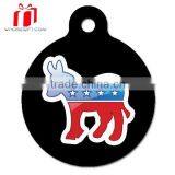 Wholesale Dog Paw Prints Enamel Metal Dog Tag, High Quality Dog Tag Necklace