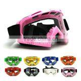 PINK Universal Adult Flexible Motocross Goggles thumbnail-1