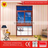 Cheap 1.4mm thickness office aluminum interior double layer glass sliding window