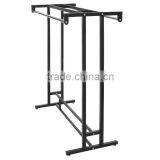 Delicate Clothes Garment Rail Unit Display Stand Rack Heavy Chrome Metal